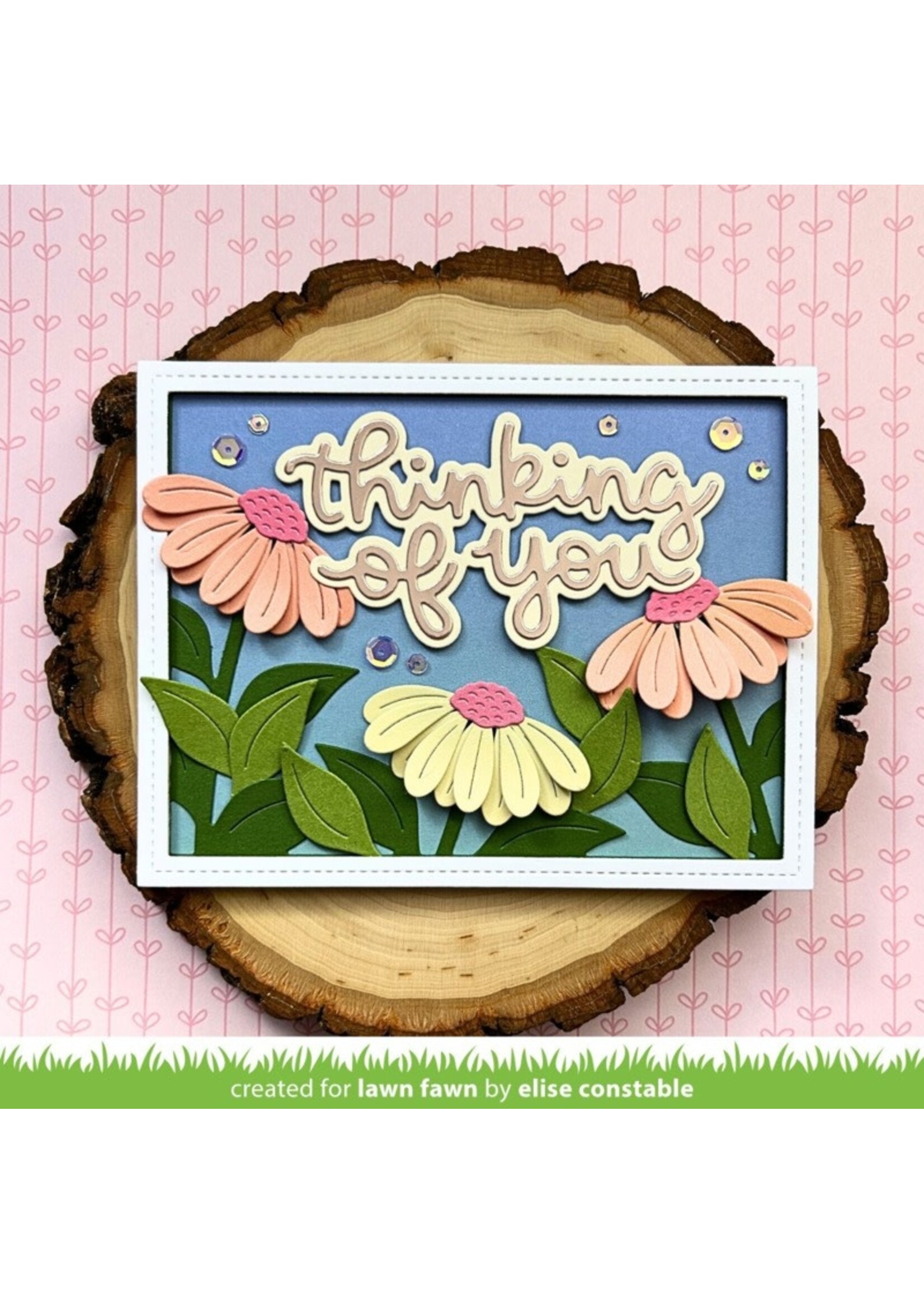 Lawn Fawn Lawn Fawn Die, Big Blossom Backdrop: Landscape