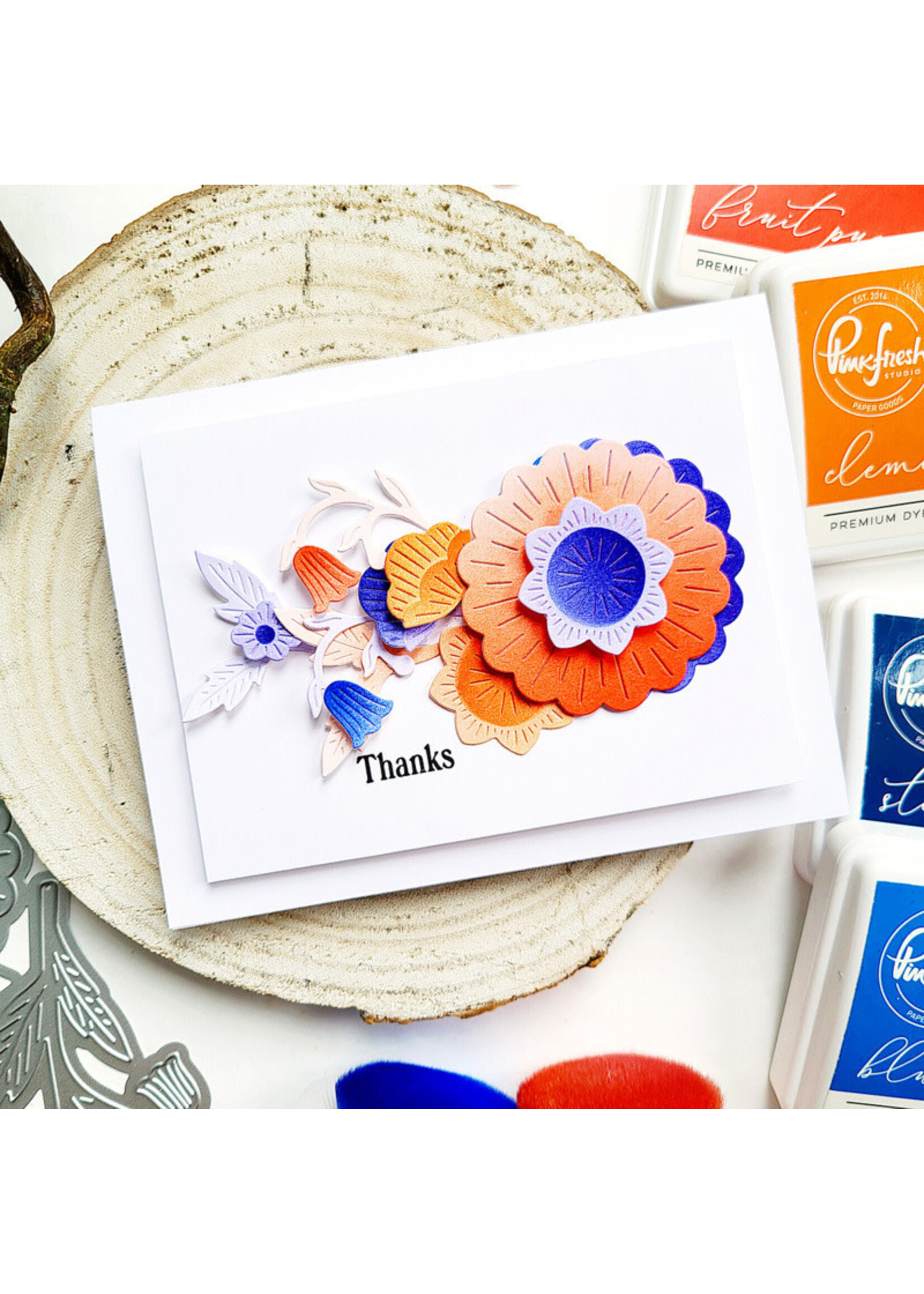 Pink Fresh Studio Pink Fresh Die/Stencil Bundle, Bloomsmith Florals