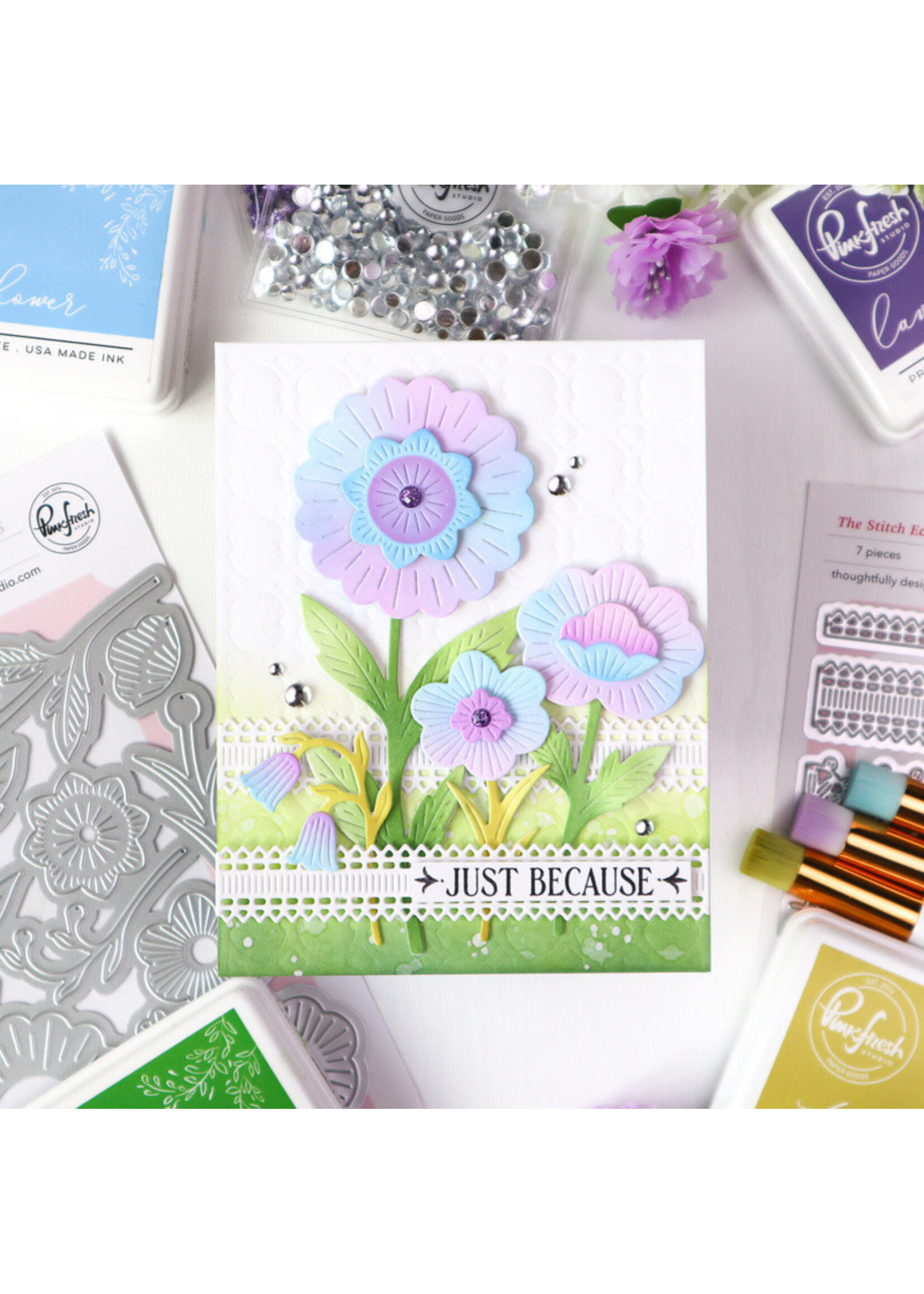 Pink Fresh Studio Pink Fresh Die/Stencil Bundle, Bloomsmith Florals