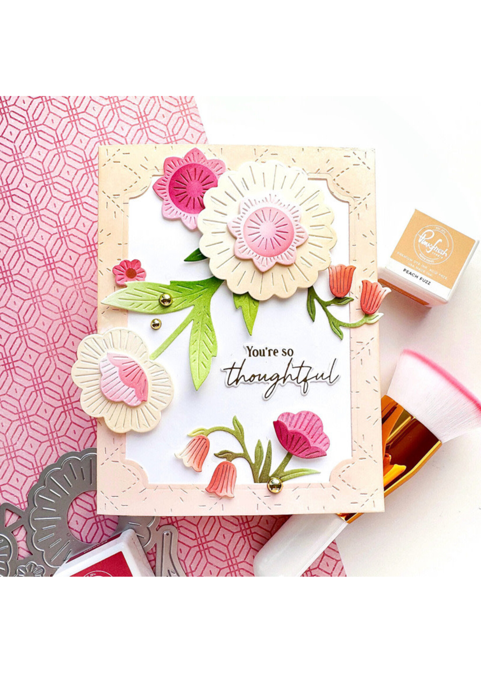Pink Fresh Studio Pink Fresh Die/Stencil Bundle, Bloomsmith Florals