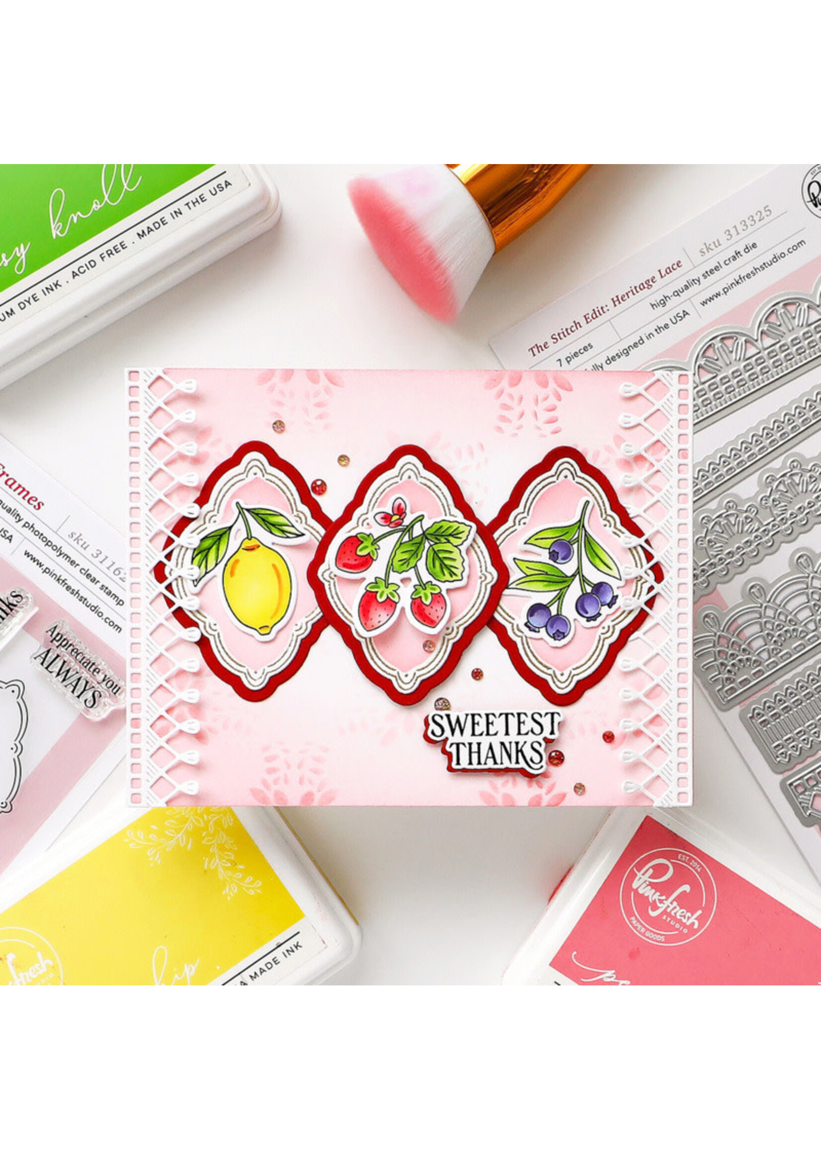 Pink Fresh Studio Pink Fresh Die, The Stitch Edit: Heritage Lace