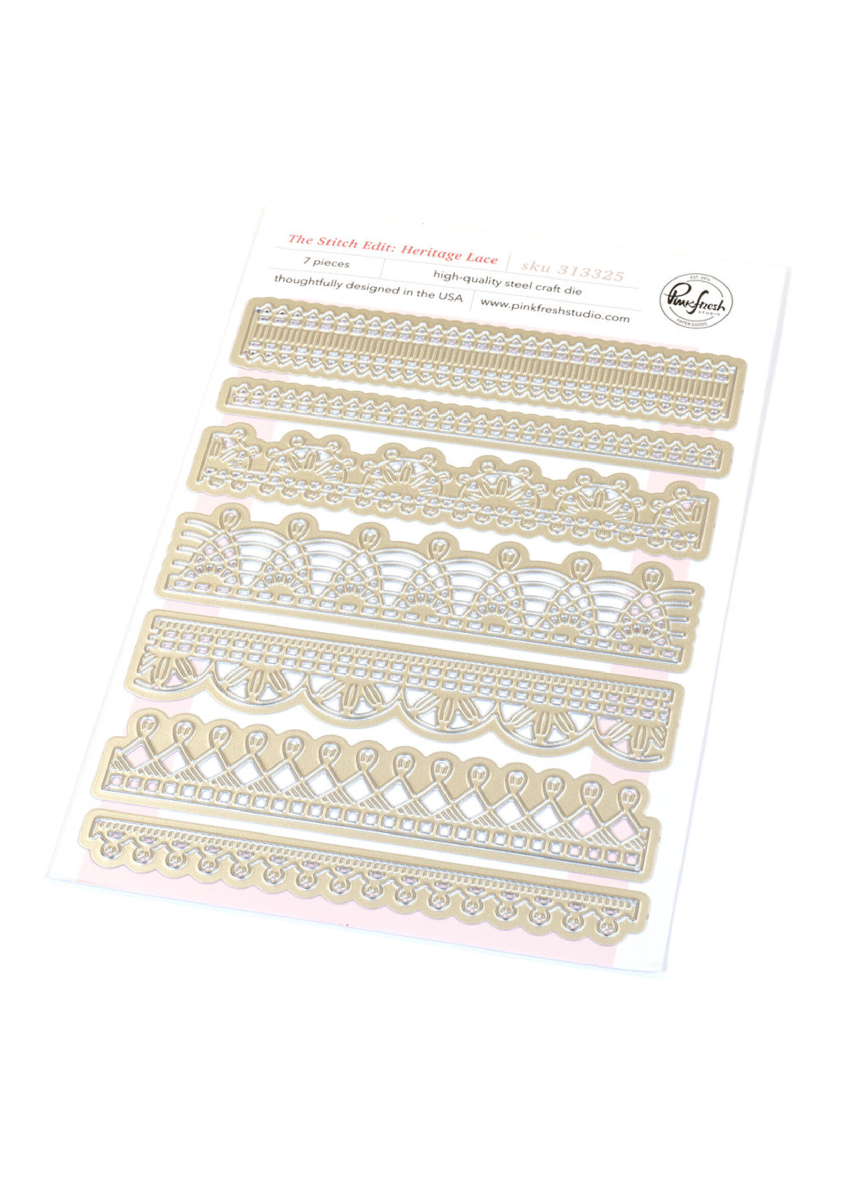 Pink Fresh Studio Pink Fresh Die, The Stitch Edit: Heritage Lace