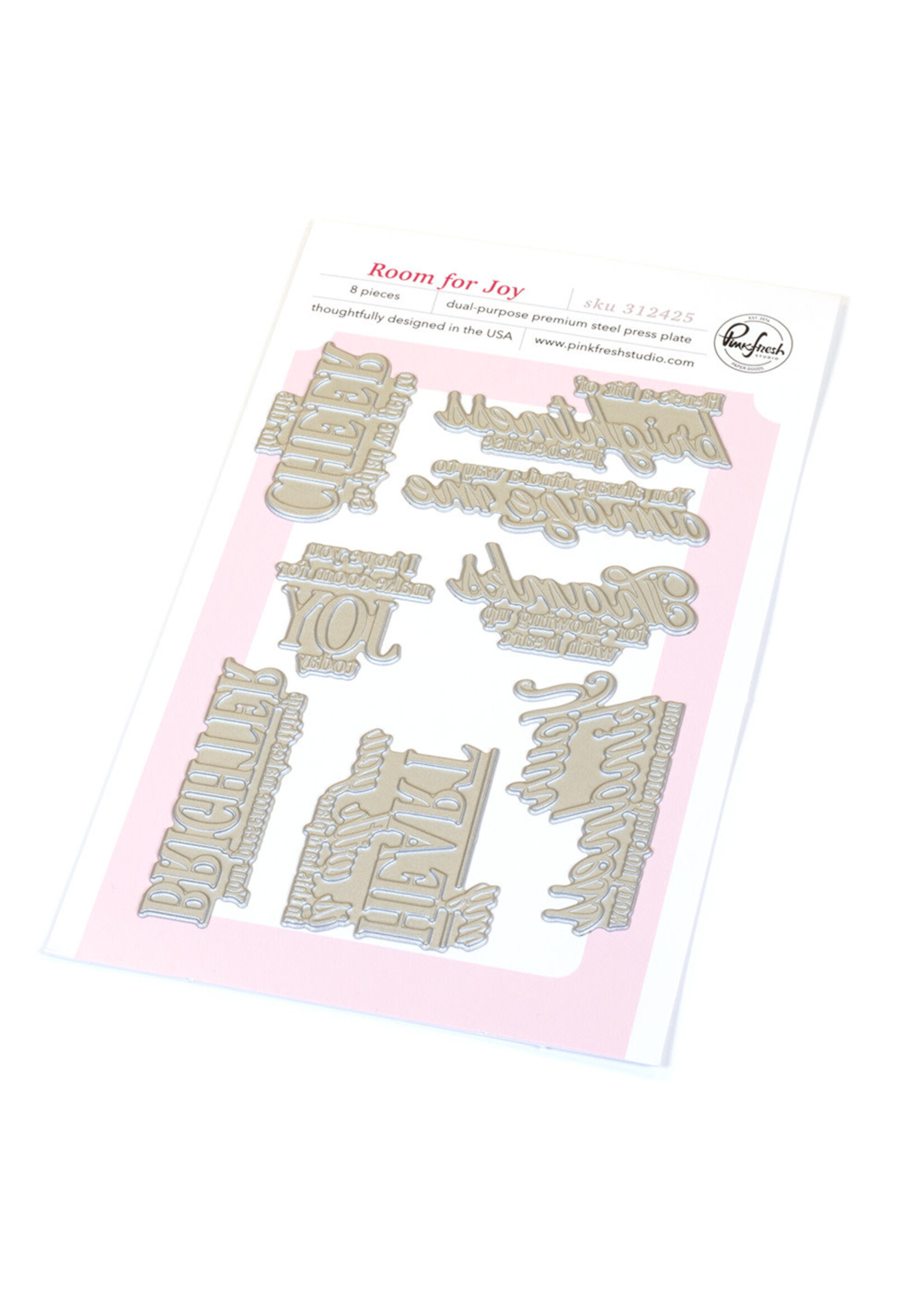 Pink Fresh Studio Pink Fresh Press Plate, Room for Joy