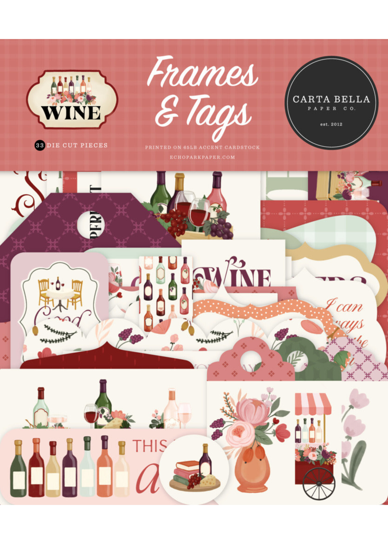Carta Bella Carta Bella Frames & Tags, Wine