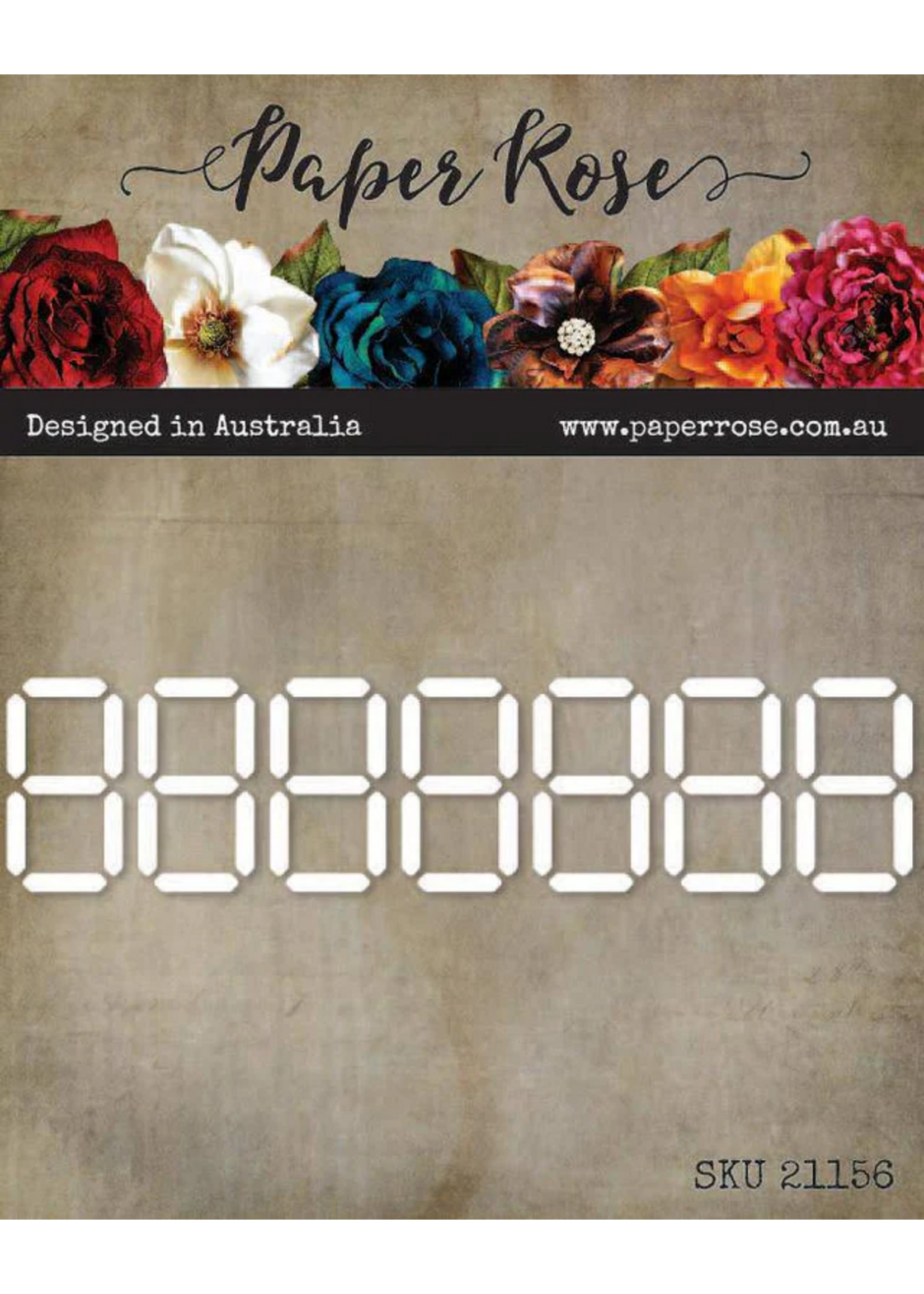 Paper Rose Paper Rose Die, 21156 Digital Numbers