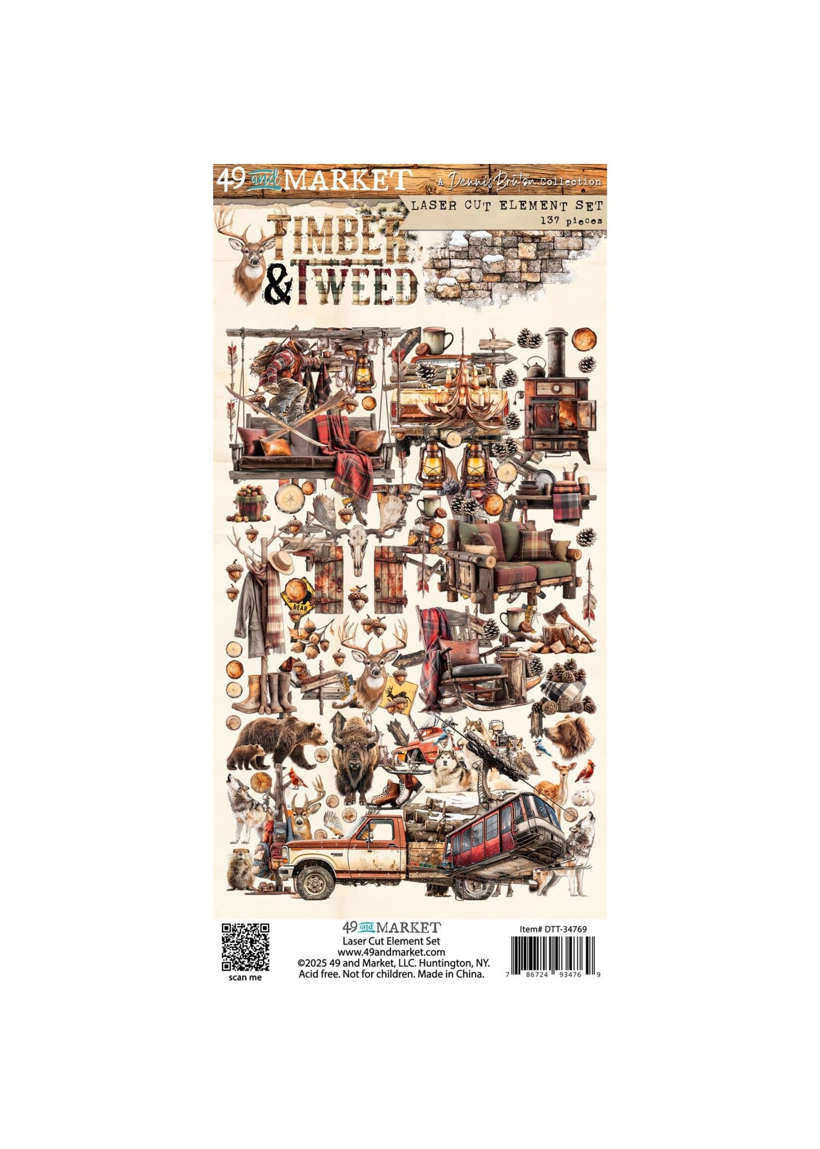 49 & Market 49 and Market Laser Cut Outs, Timber and Tweed