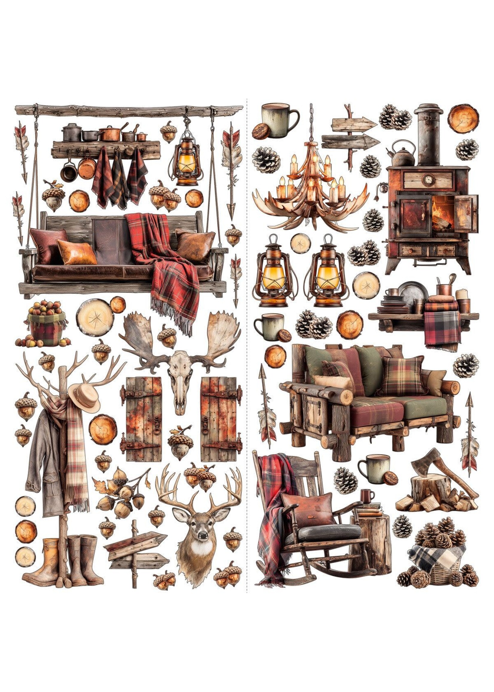 49 & Market 49 and Market Laser Cut Outs, Timber and Tweed