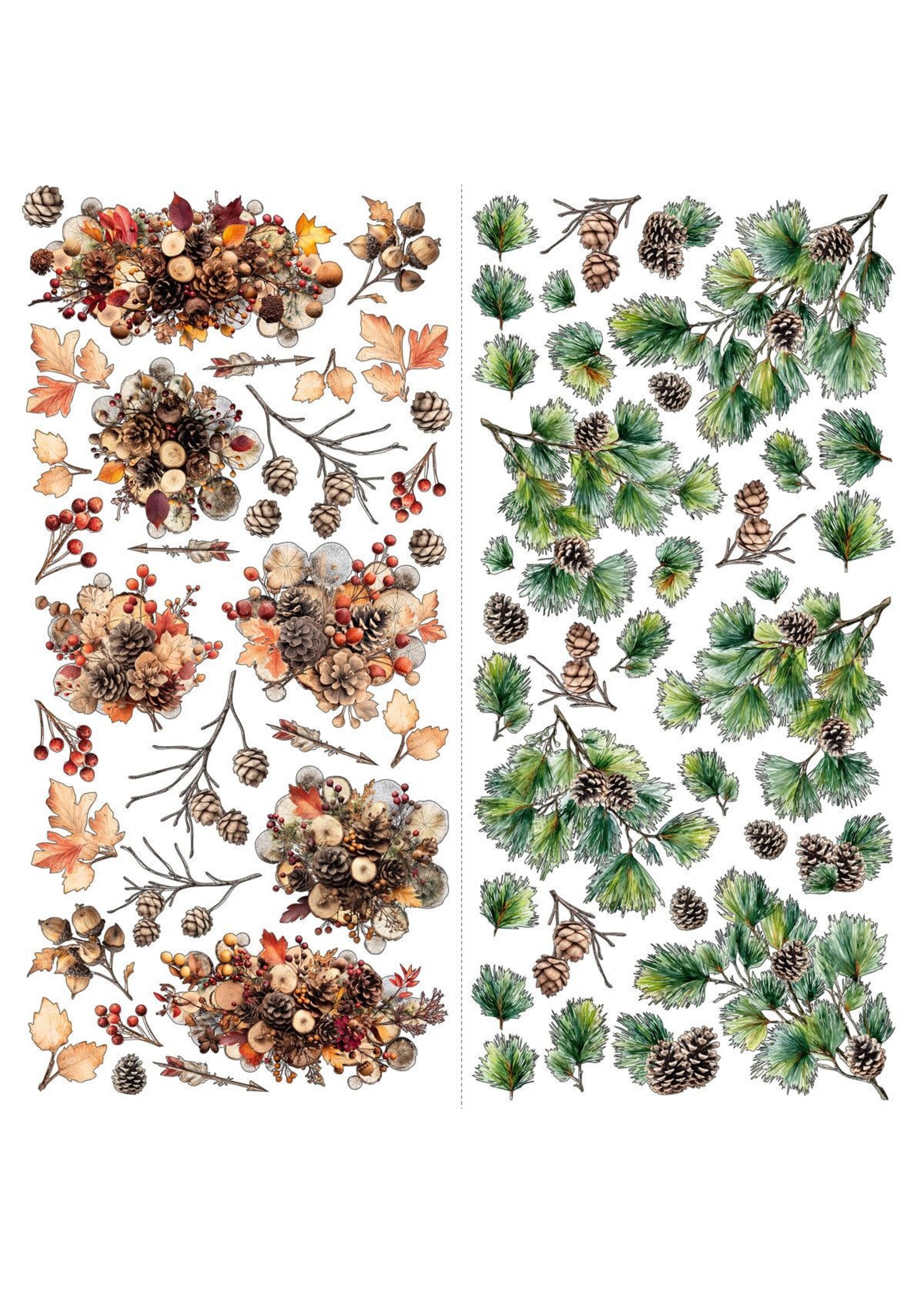 49 & Market 49 and Market Floral Laser Cut Outs, Timber and Tweed