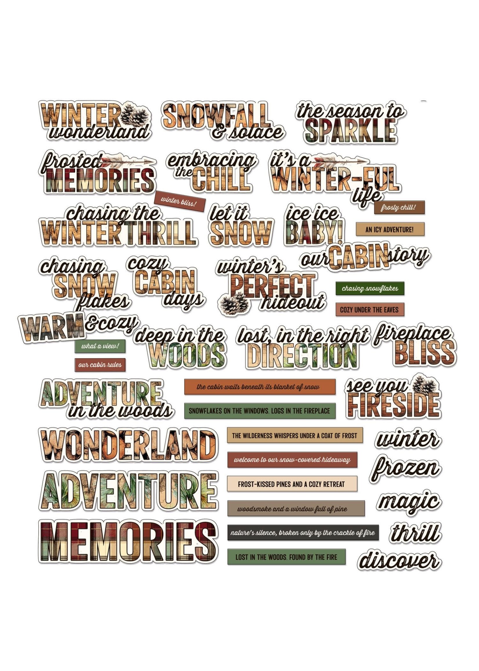 49 and Market 49 and Market Chipboard Pieces, Timber and Tweed