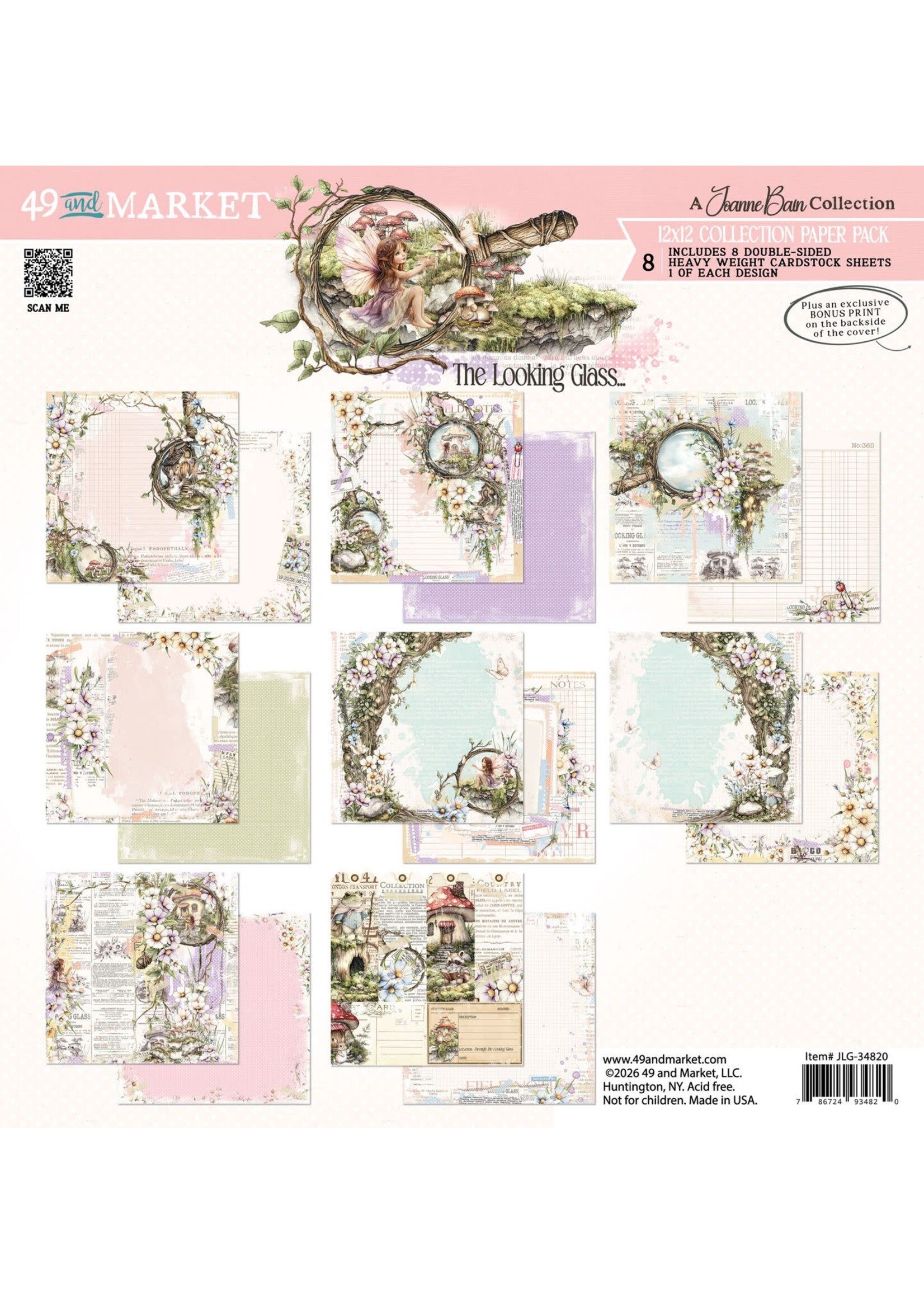 49 and Market 49 & Market 12 x 12 Collection Pack, The Looking Glass