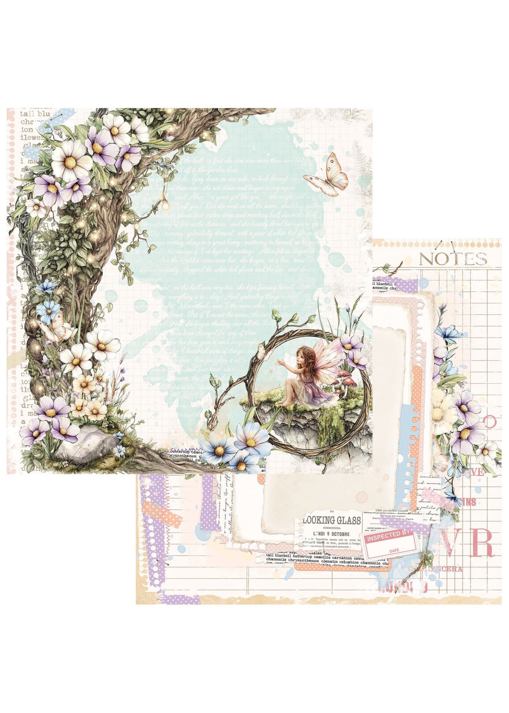 49 and Market 49 and Market 12x12 Looking Glass, Enchanted Note