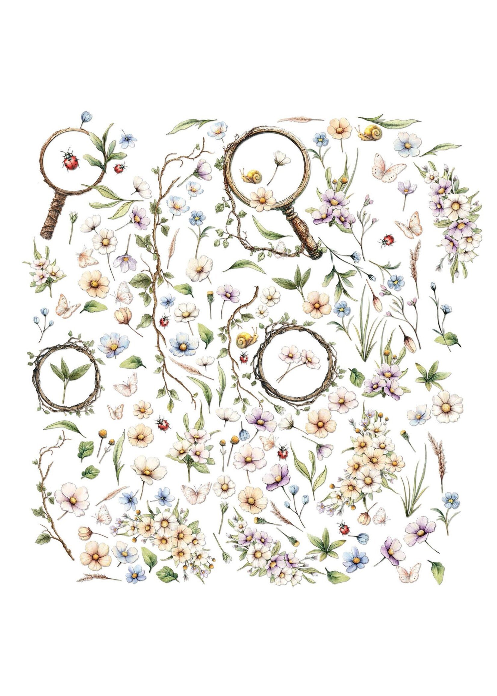 49 and Market 49 and Market Laser Cut Wildflowers, The Looking Glass