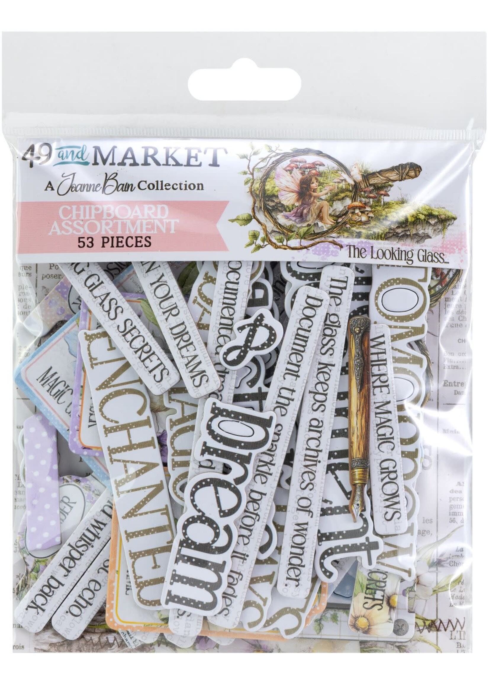 49 and Market 49 and Market Chipboard Assortment, The Looking Glass