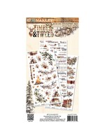 49 and Market 49 and Market Essential Rub-On Transfer Set, Timber and Tweed