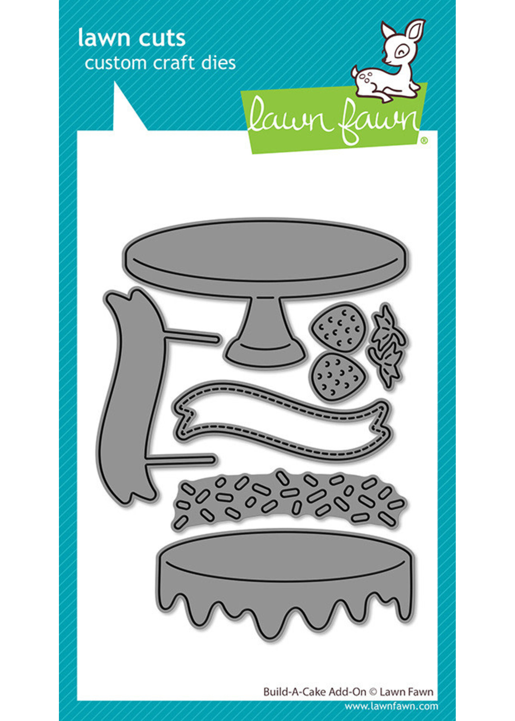 Lawn Fawn Lawn Fawn Die, Build-A-Cake Add-On