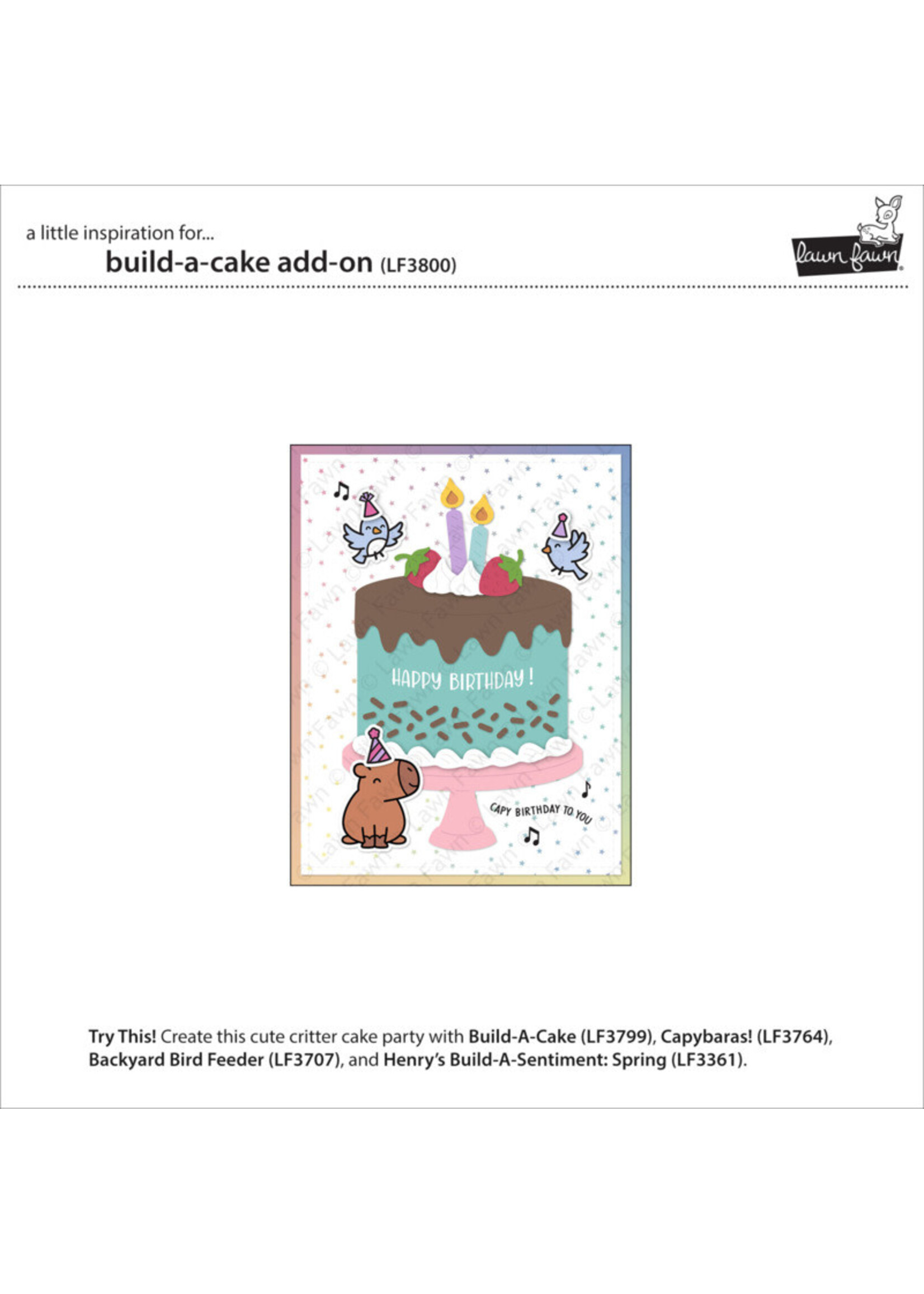 Lawn Fawn Lawn Fawn Die, Build-A-Cake Add-On