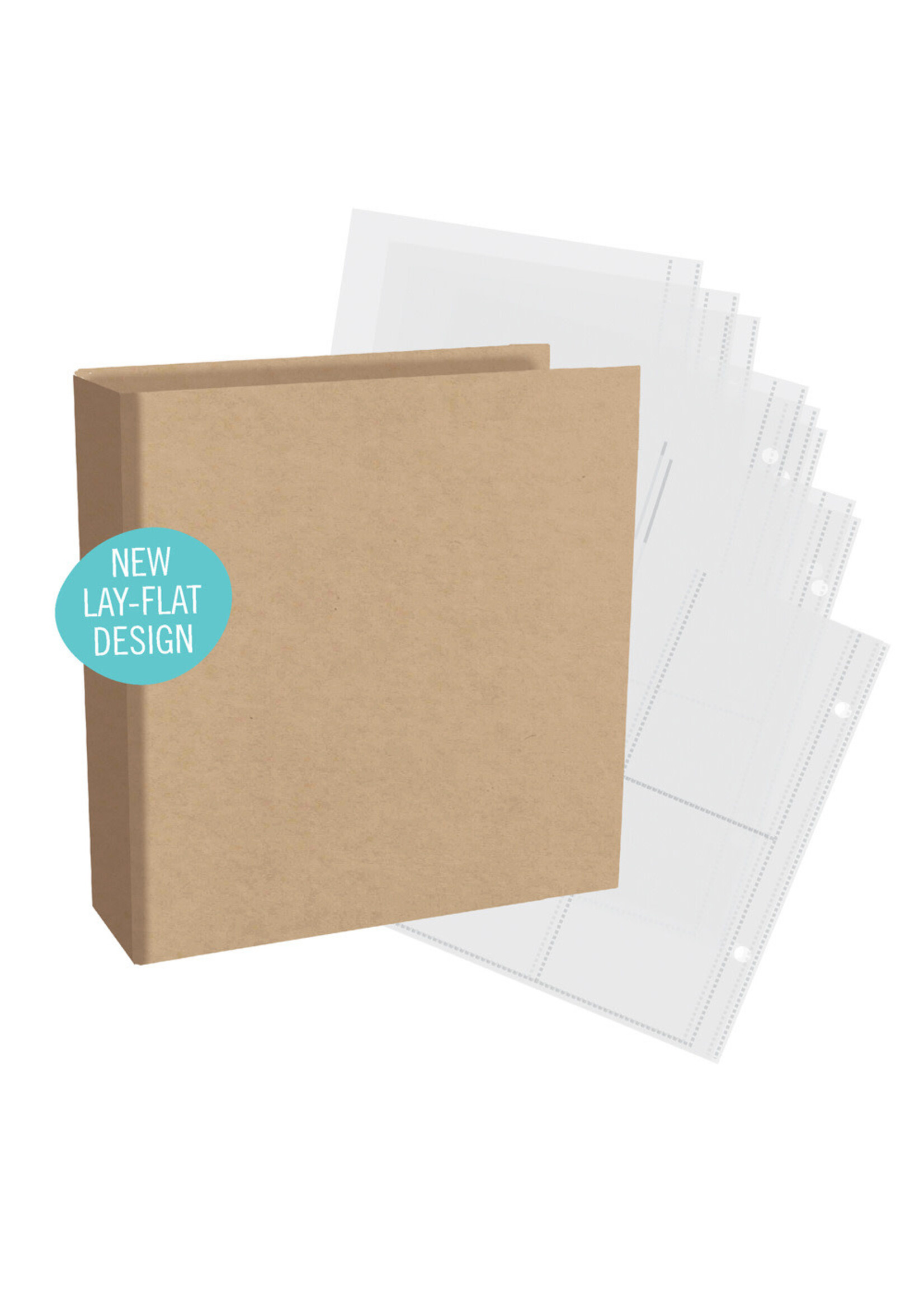 Simple Stories Simple Stories 6x8 SN@P! Binder, Kraft Chipboard