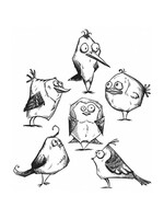 Stampers Anonymous Stampers Anonymous Cling Stamp, CMS212 Bird Crazy