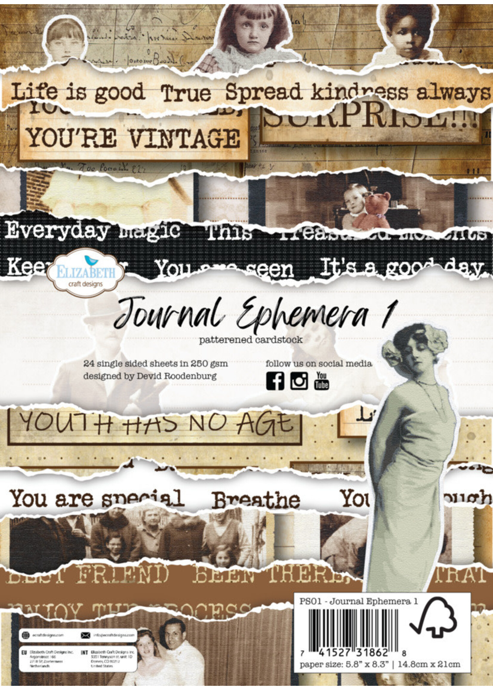 Elizabeth Craft Design Elizabeth Craft Designs Journal Ephemera 1