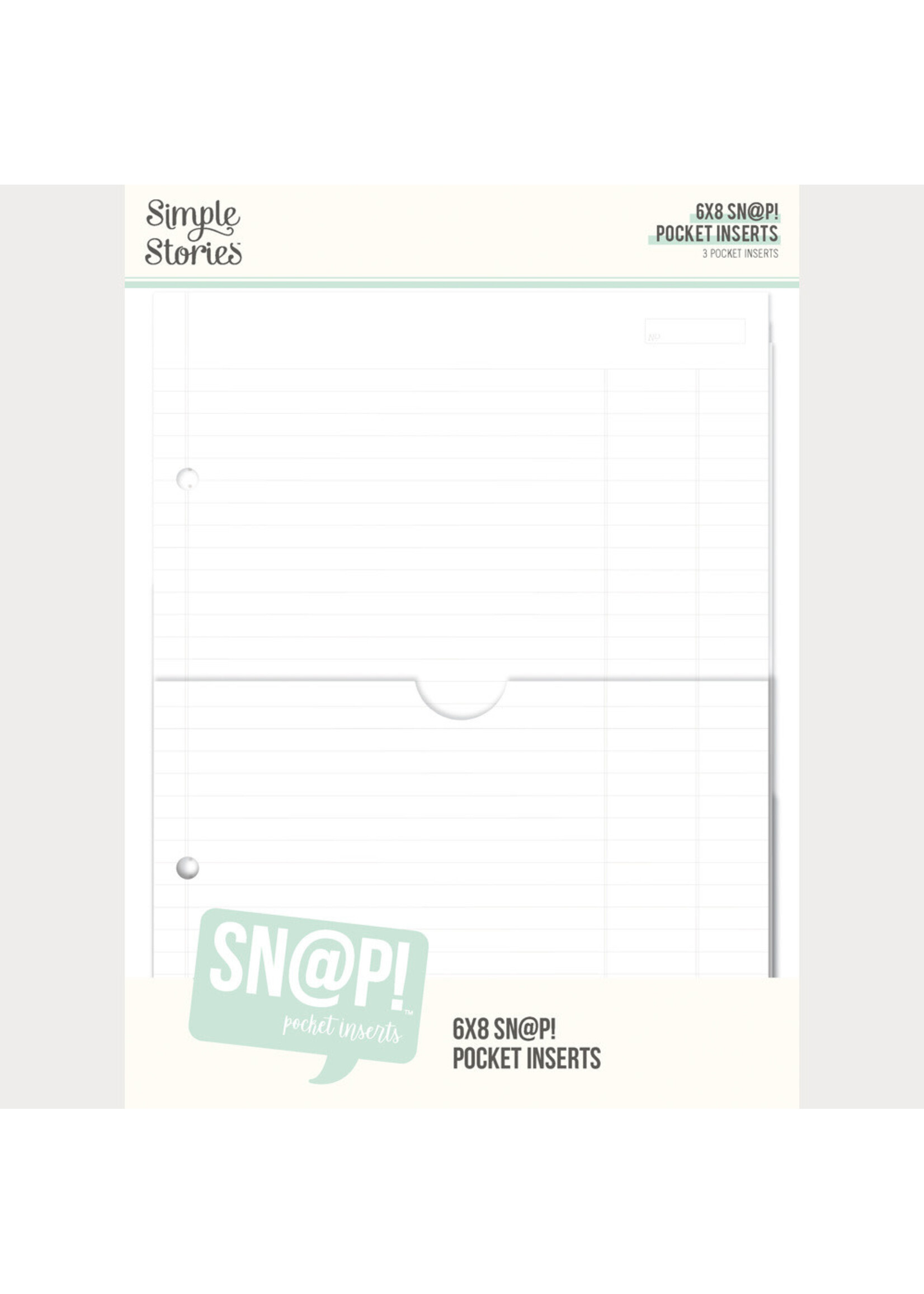 Simple Stories Simple Stories 6x8 SN@P! Pocket Inserts (3)