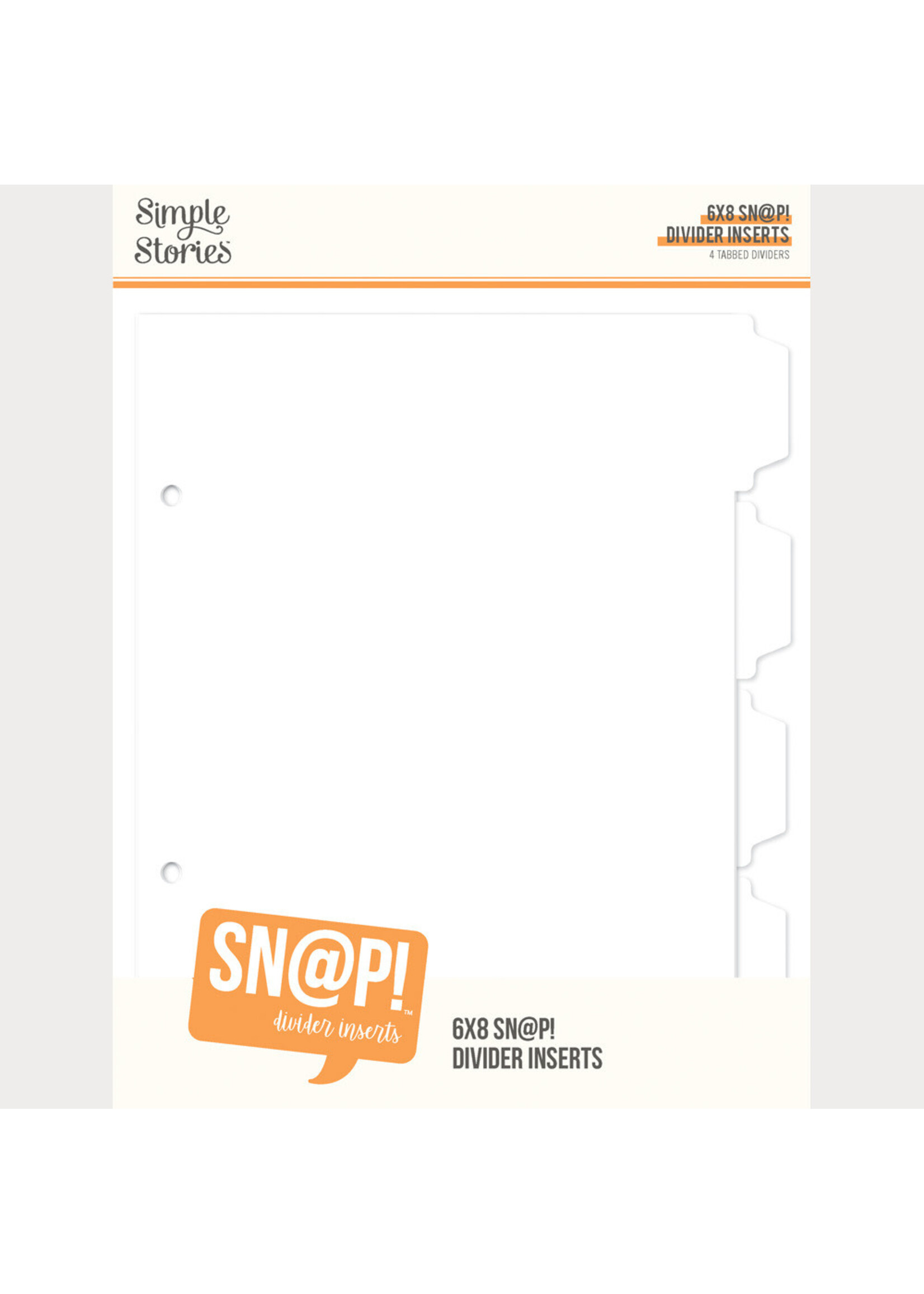 Simple Stories Simple Stories 6x8 SN@P! Divider Inserts (4)