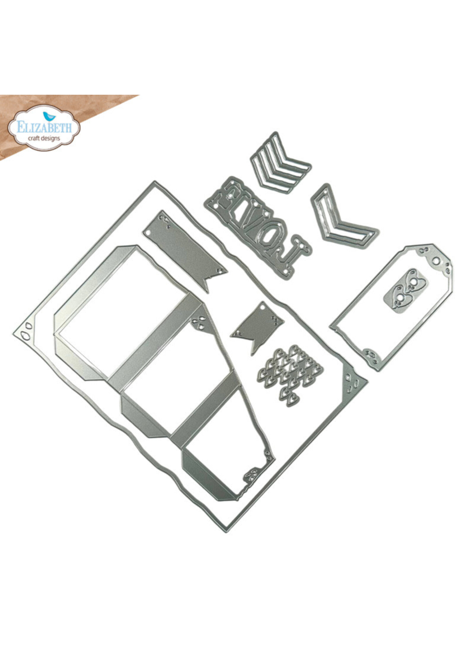 Elizabeth Craft Design Elizabeth Crafts Die, 2320 Tri-fold Slider Pocket