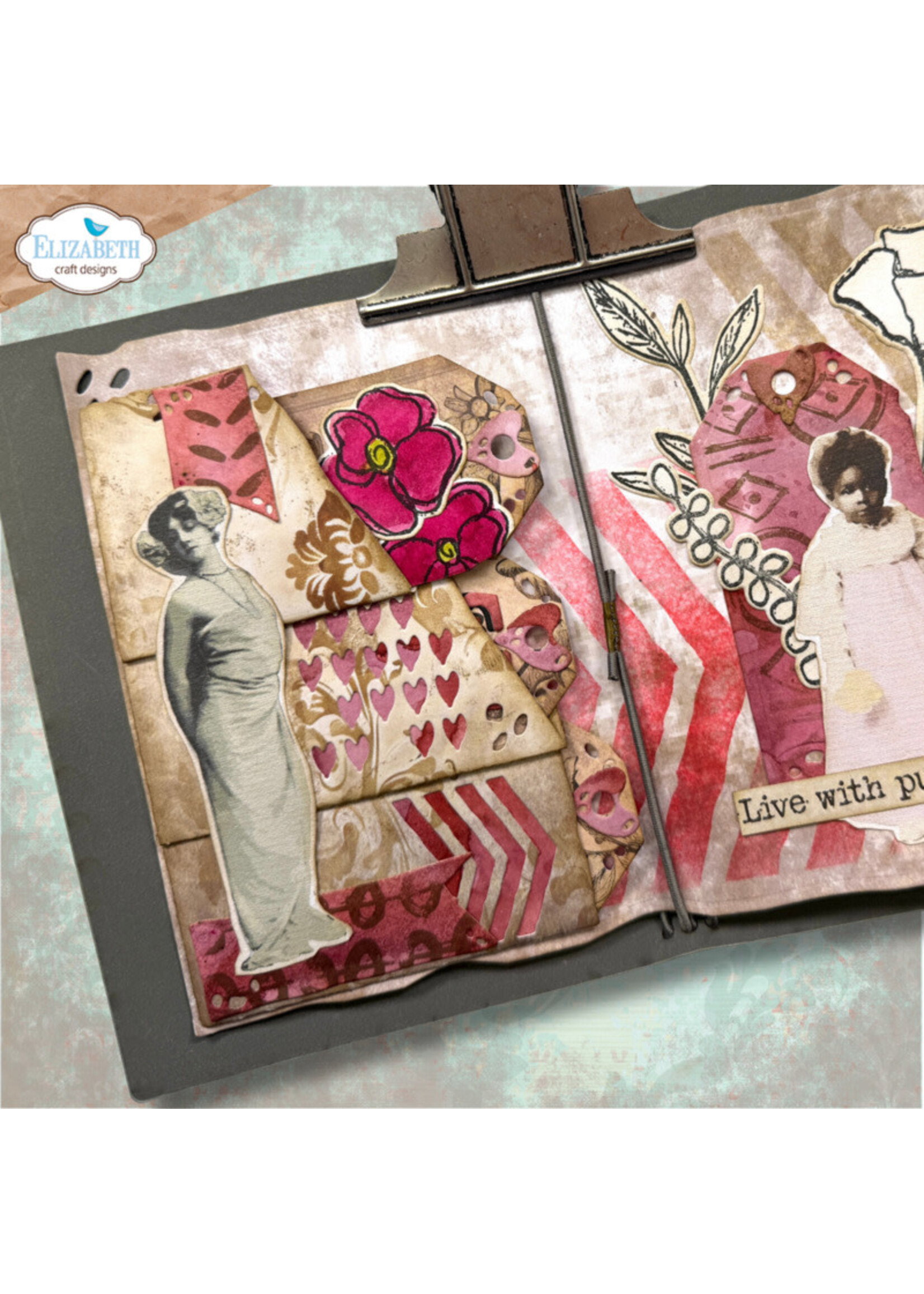 Elizabeth Craft Design Elizabeth Crafts Die, 2320 Tri-fold Slider Pocket