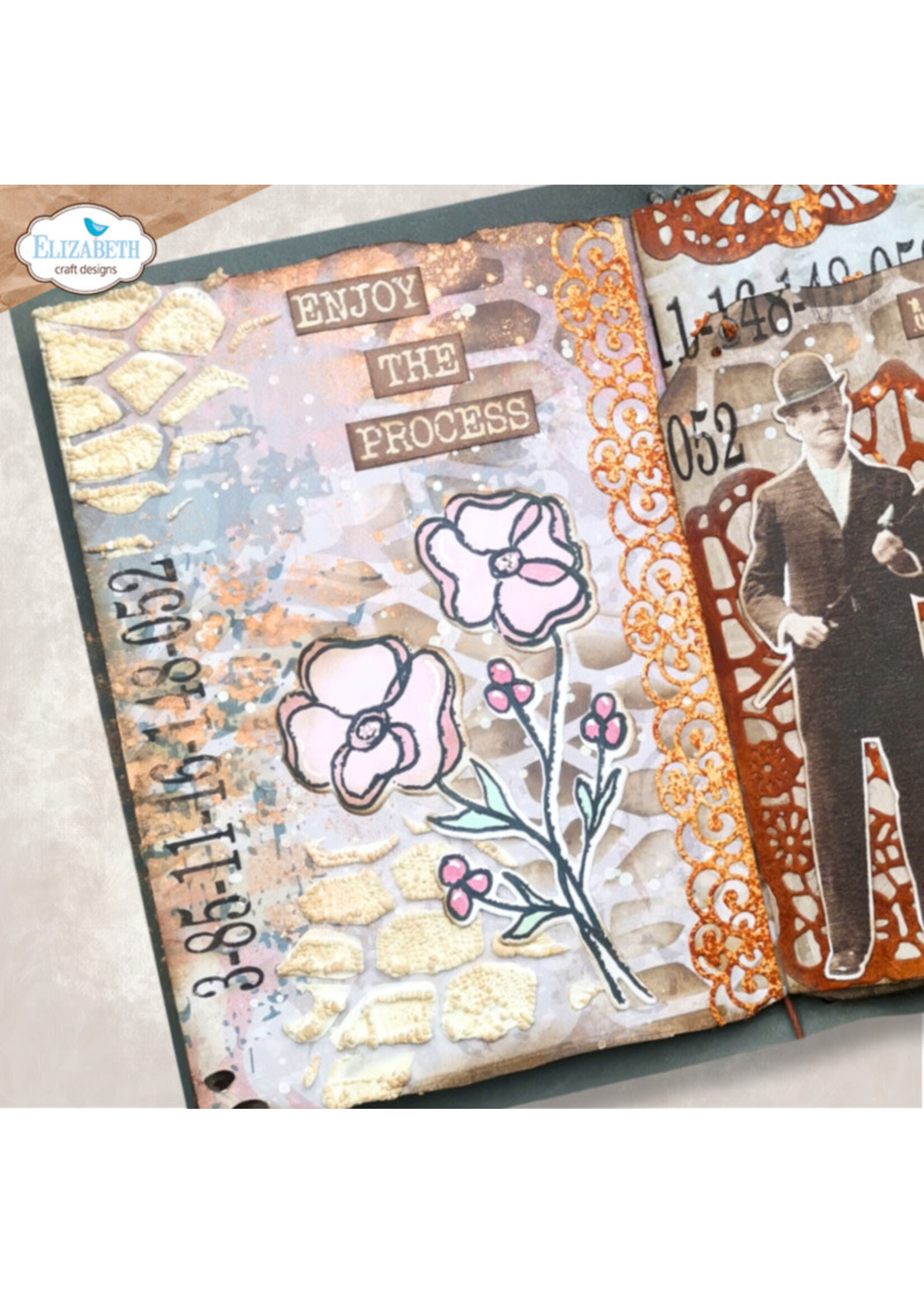 Elizabeth Craft Design Elizabeth Craft Designs Stamp/Die, Flower Scribbles