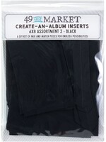 49 and Market 49 and Market Create-an-Album Insert, 6x8 Assortment (2) Black