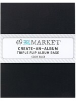49 and Market 49 and Market Triple Flip Album Base, Black