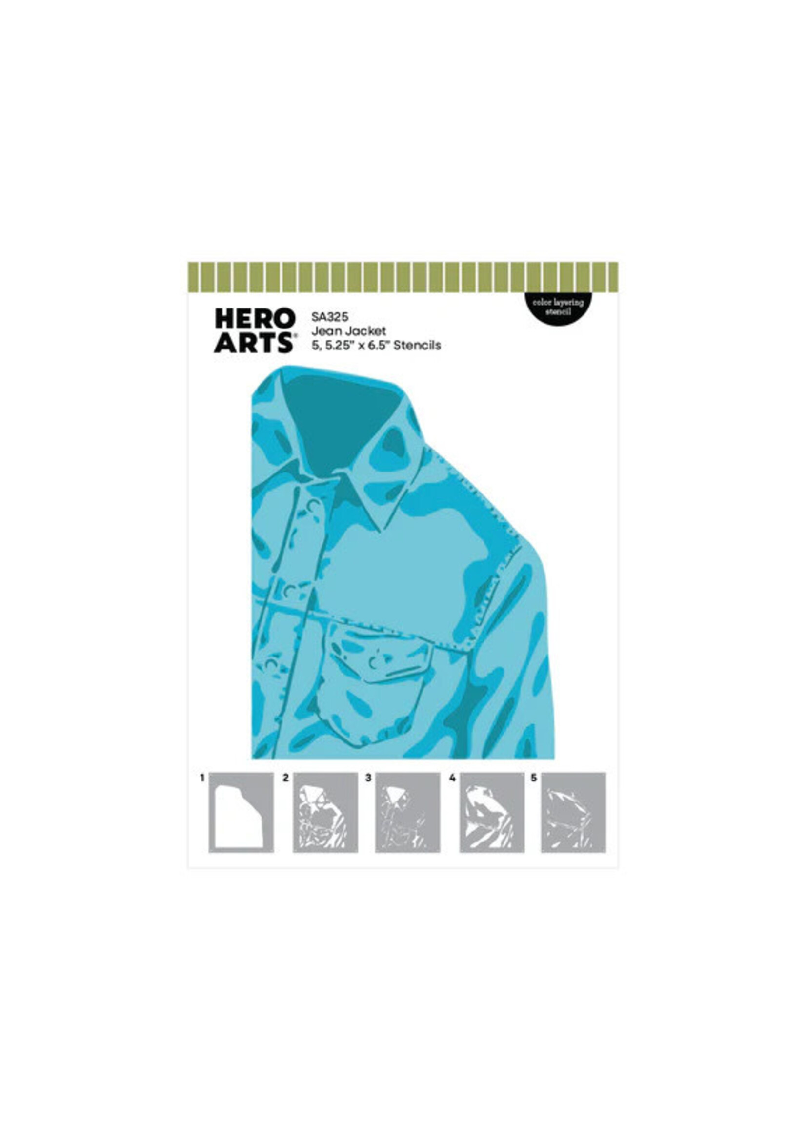 Hero  Arts Hero Arts Die/Stencil Bundle, Jean Jacket