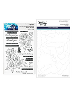 Spellbinders Simon Hurley Stamp and Die, Sketched Peonies