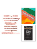 Spellbinders Spellbinders Press & Foil Plate and Die, All My Senses