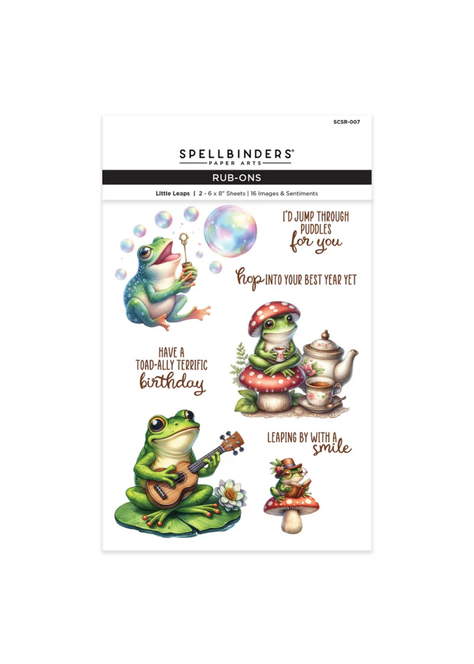 Spellbinders Spellbinders Rub-On Sheets, Little Leaps