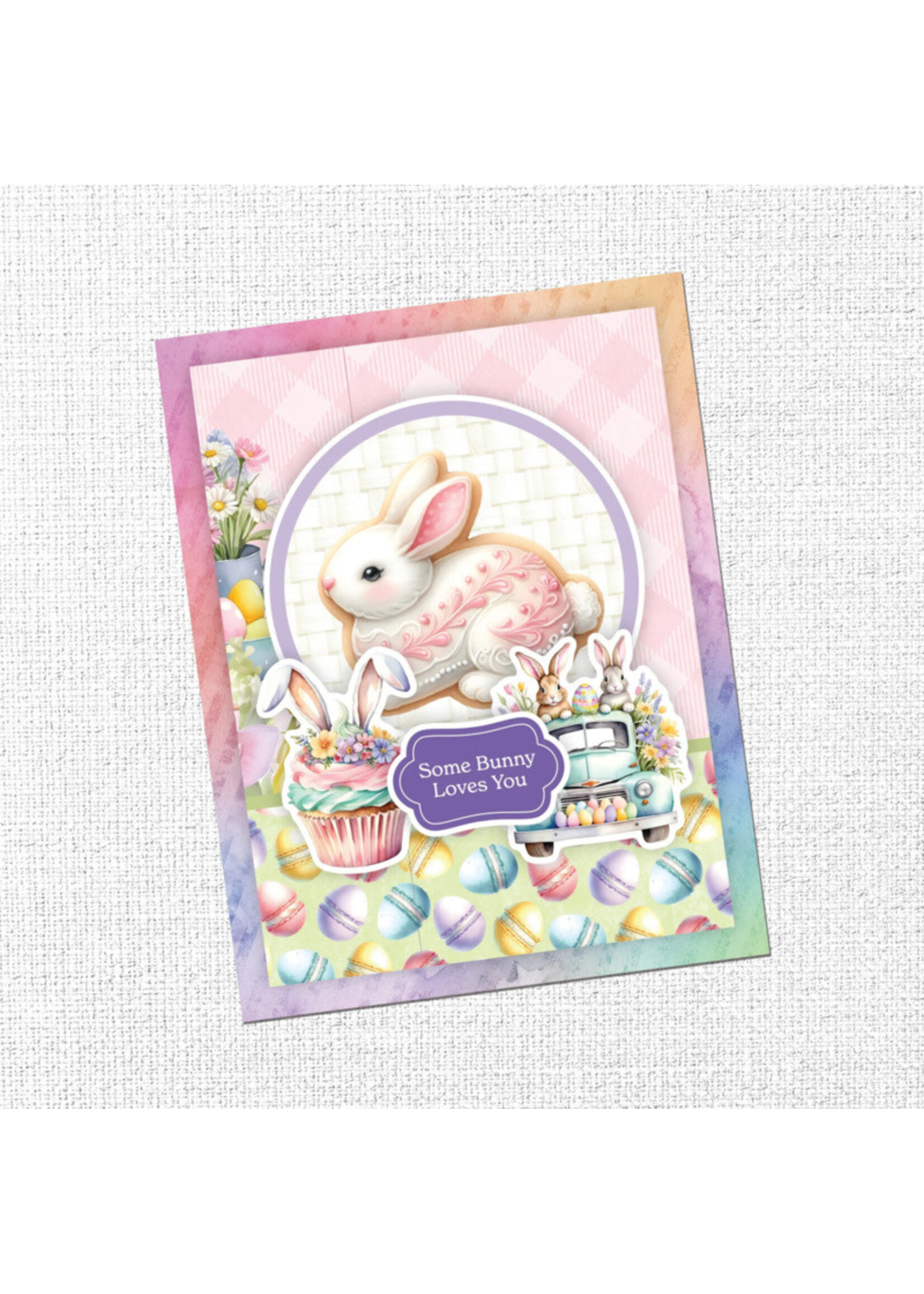 Paper Rose Paper Rose Embossed Die Cuts, Hop Into Spring Tags & Tickets