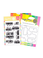 Waffle Flower Waffle Flower Stamp & Die Combo, Mixed Sentiments
