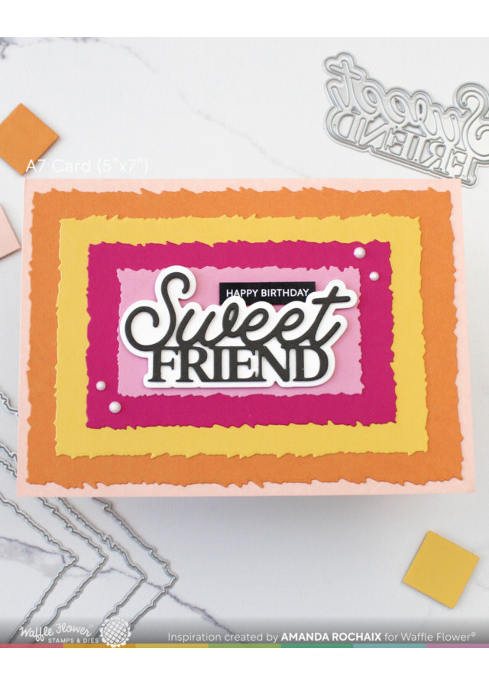 Waffle Flower Waffle Flower Die, A7 Fringe Frames