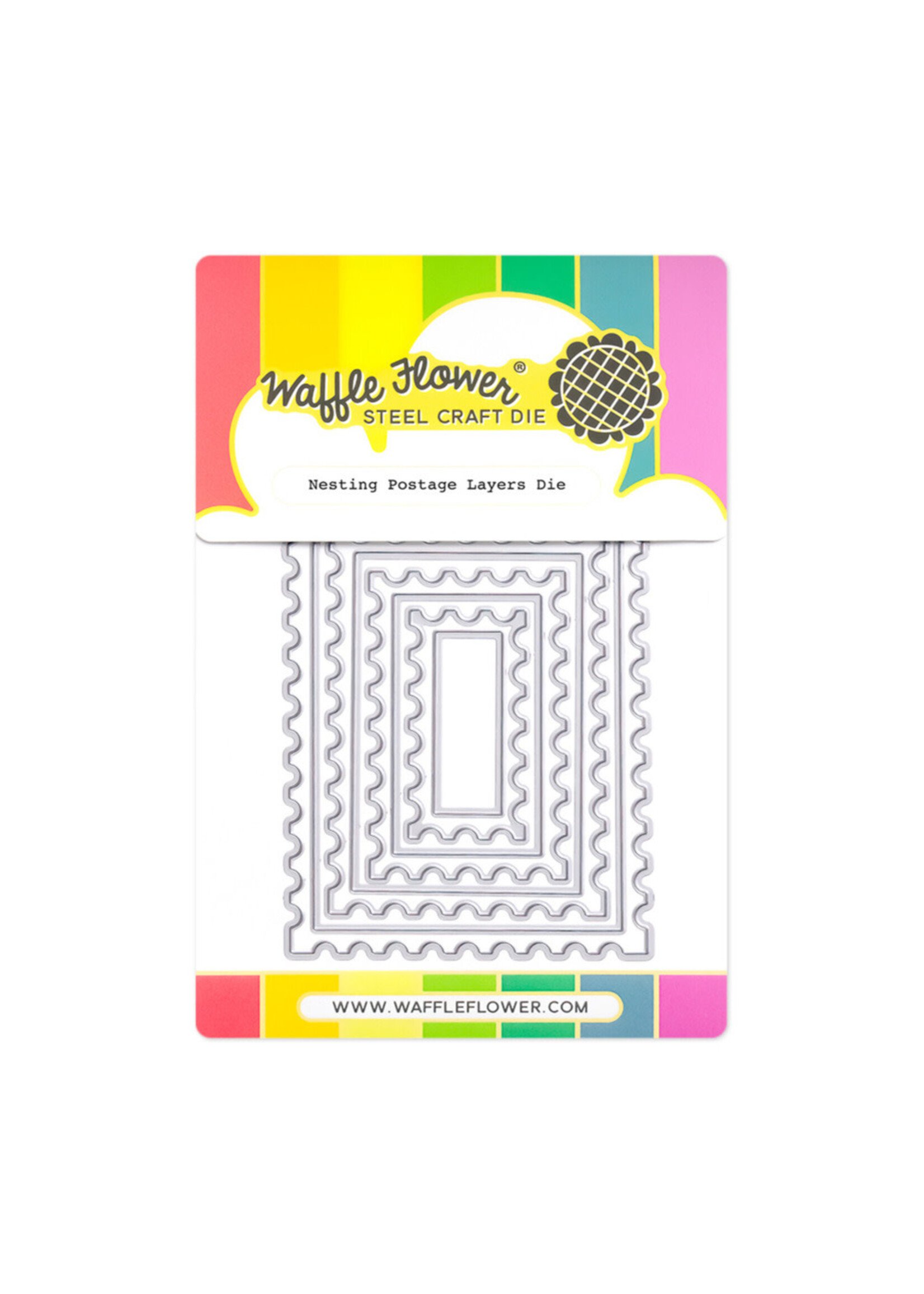 Waffle Flower Waffle Flower Die, Nesting Postage Layers