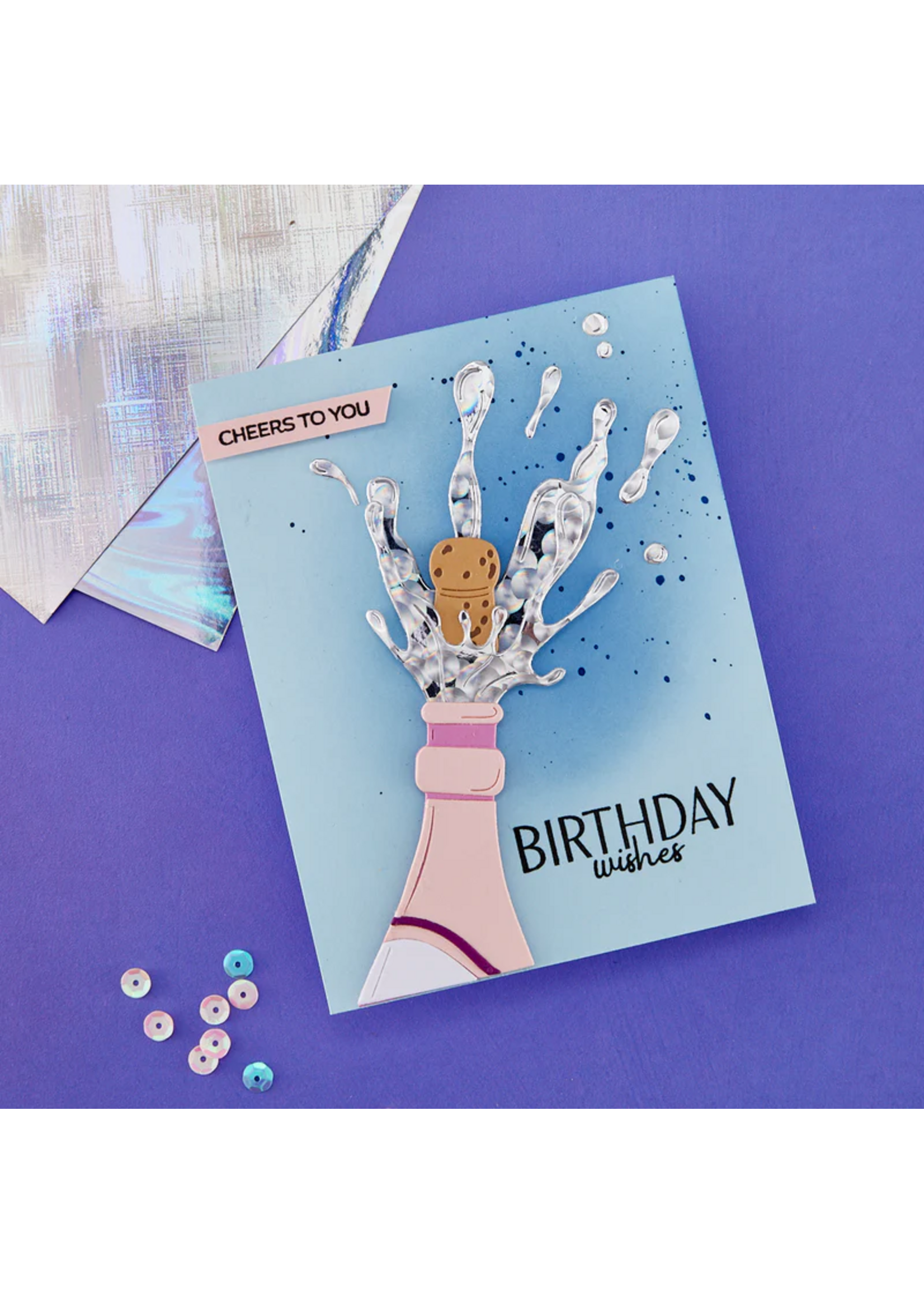 Spellbinders Spellbinders Holographic Assortment Specialty Cardstock (5)