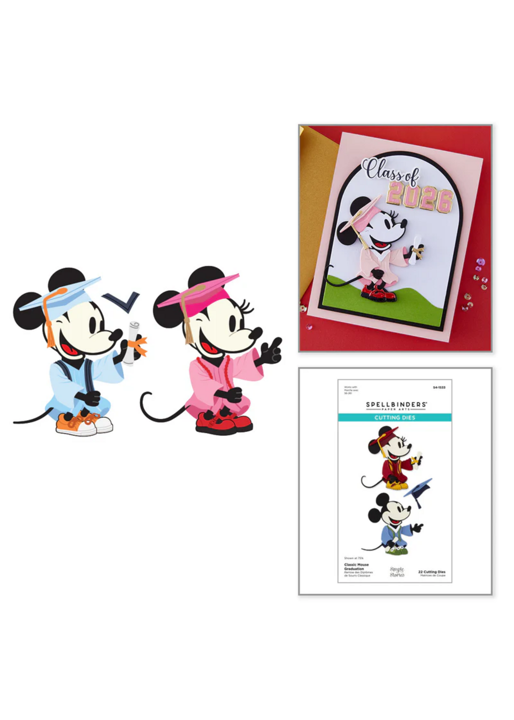 Spellbinders Spellbinders Die, Classic Mouse Graduation