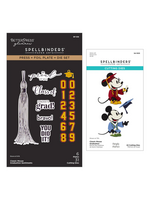 Spellbinders Spellbinders BetterPress Plate & Dies, Classic Mouse Graduation Sentiments