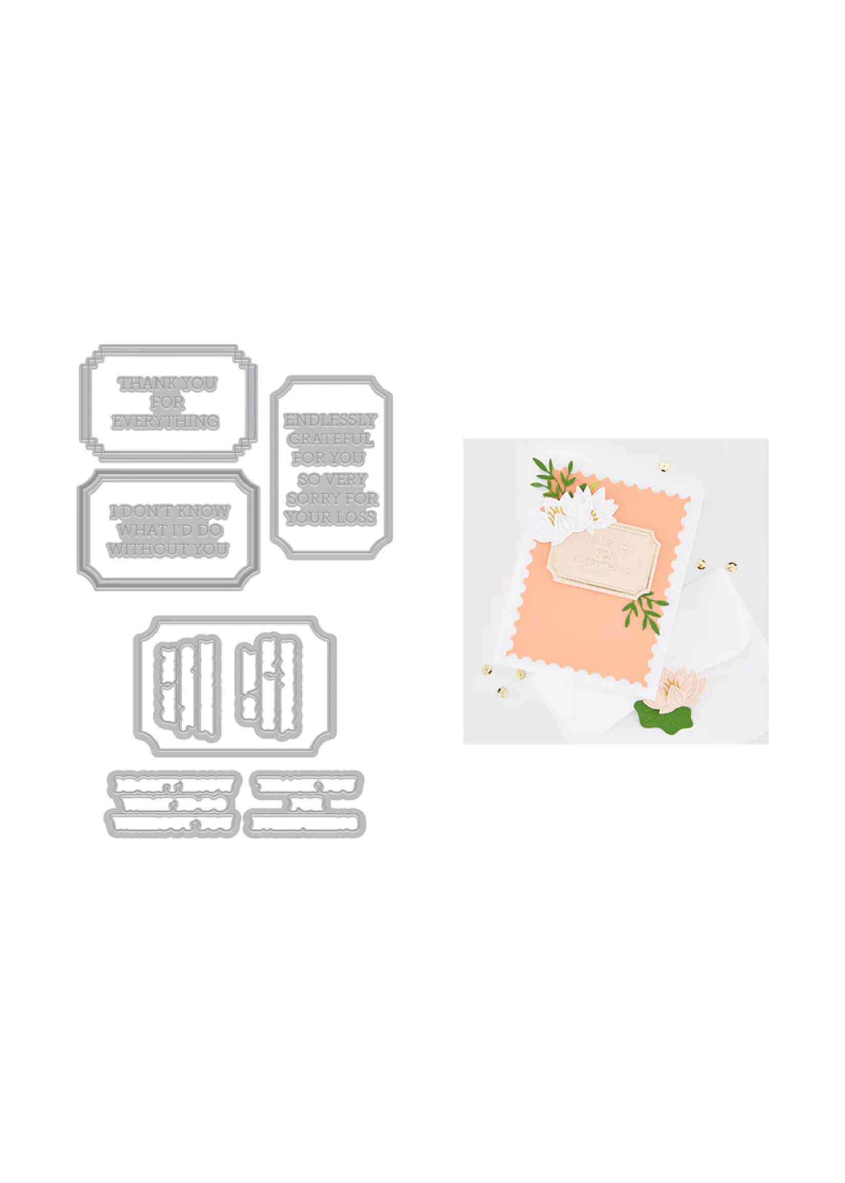 Spellbinders Hero Arts Letterpress & Foil Die, Lovely Labels