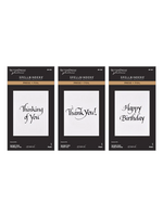 Spellbinders Spellbinders Press & Foil Bundle, Upright Italic Everyday Sentiments