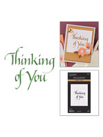 Spellbinders Spellbinders Press & Foil Plate, Upright Italic - Thinking of You