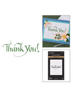 Spellbinders Spellbinders Press & Foil Plate, Upright Italic - Thank You!