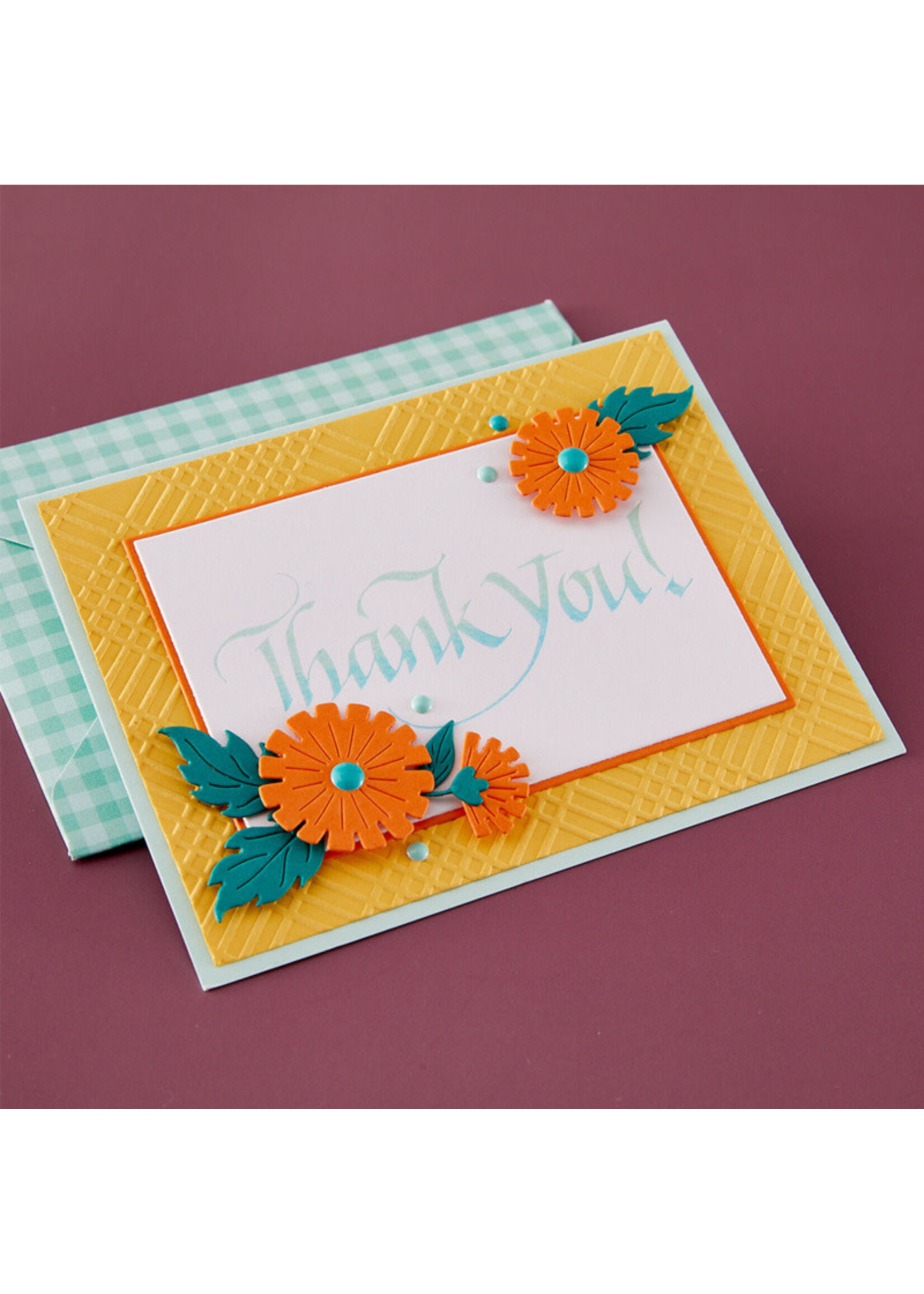 Spellbinders Spellbinders Press & Foil Plate, Upright Italic - Thank You!