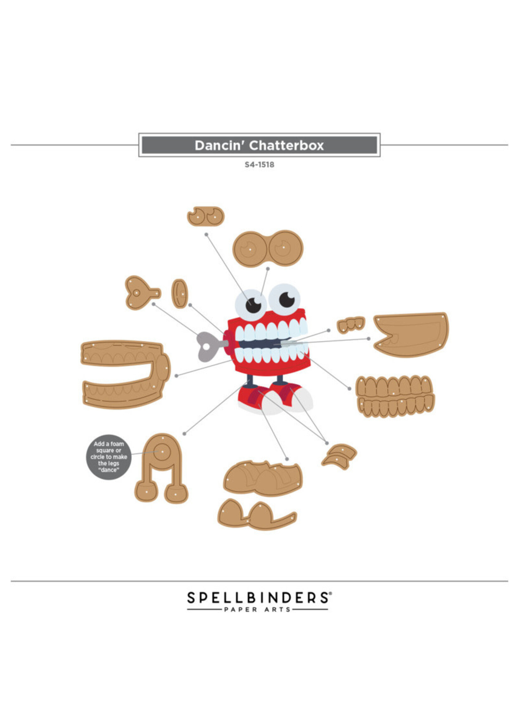 Spellbinders Spellbinders Die, Dancin' Chatterbox