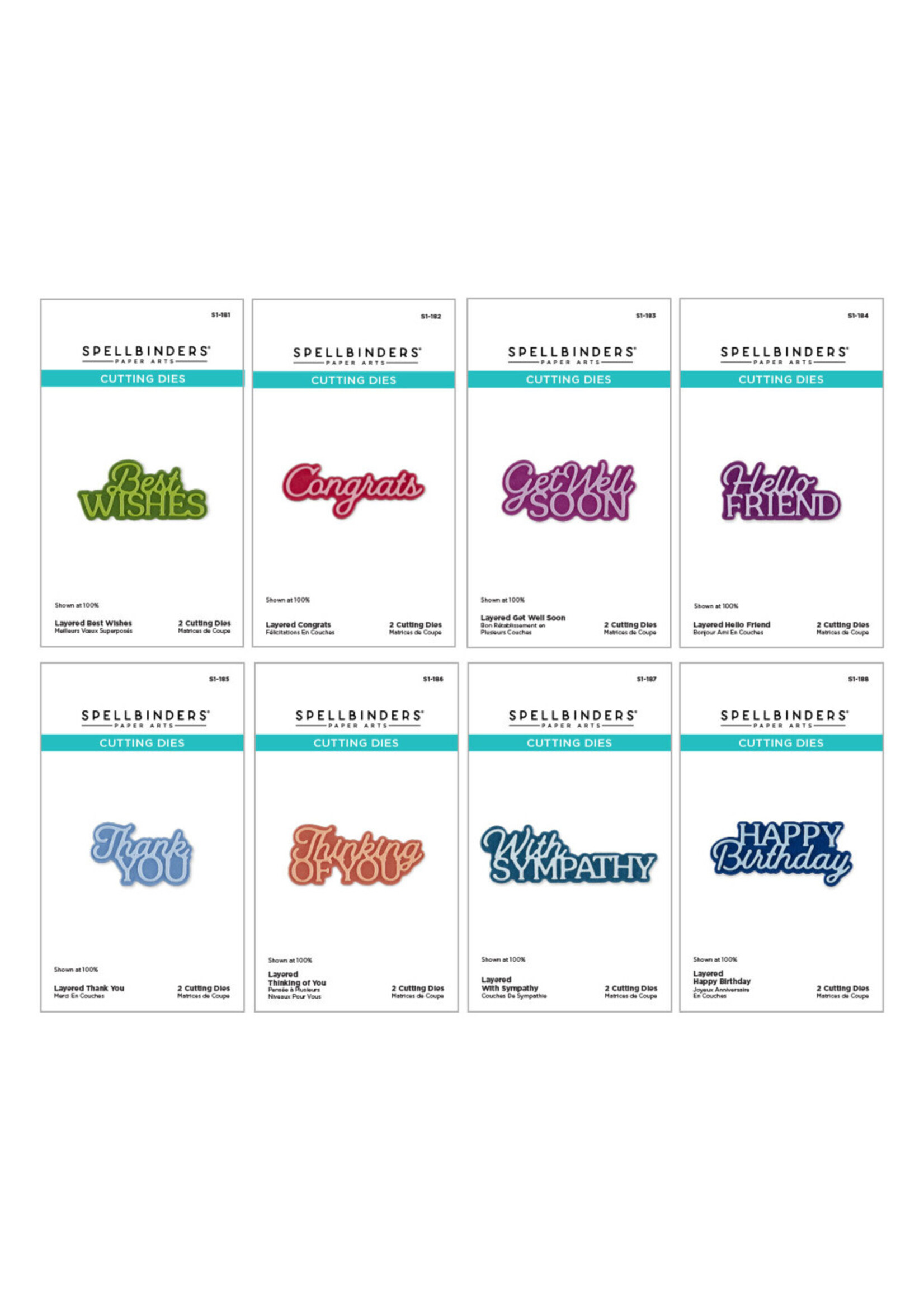 Spellbinders Spellbinders Die, I Want It All Bundle - Essentially Yours Sentiments