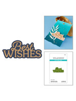 Spellbinders Spellbinders Die, Layered Best Wishes