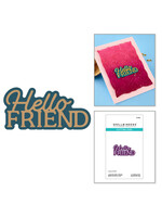 Spellbinders Spellbinders Die, Layered Hello Friend